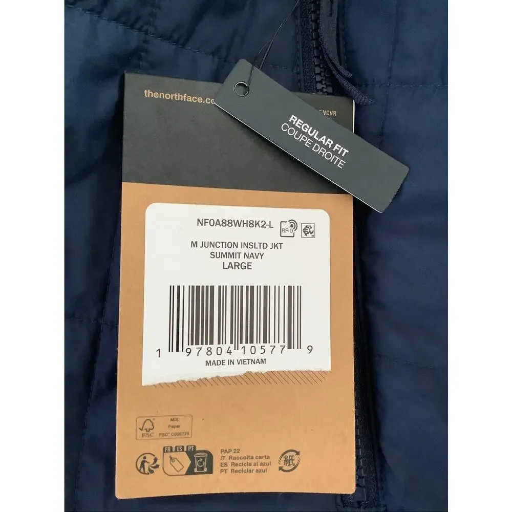 The North Face Men's L Summit Navy Junction Insulated Puffer Jacket N4-2